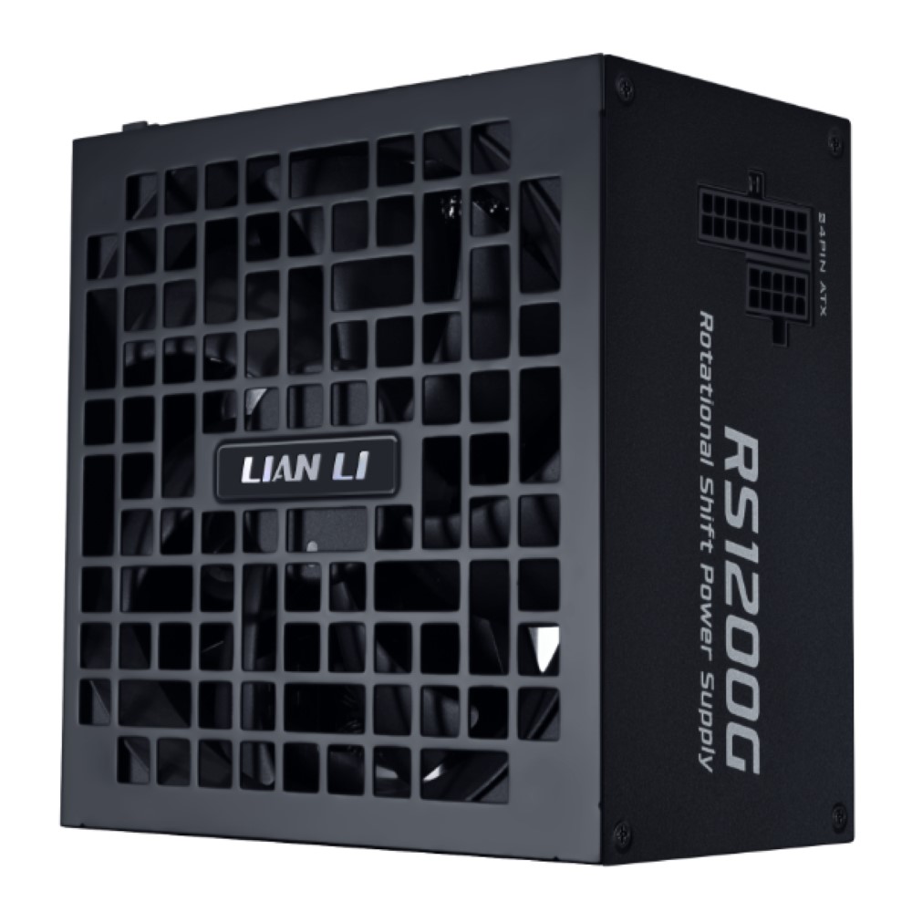Lian Li RS 1200W Fully Modular 80+ Gold PCIE 5.1 Black PSU with Hub ATX 3.1 - Black