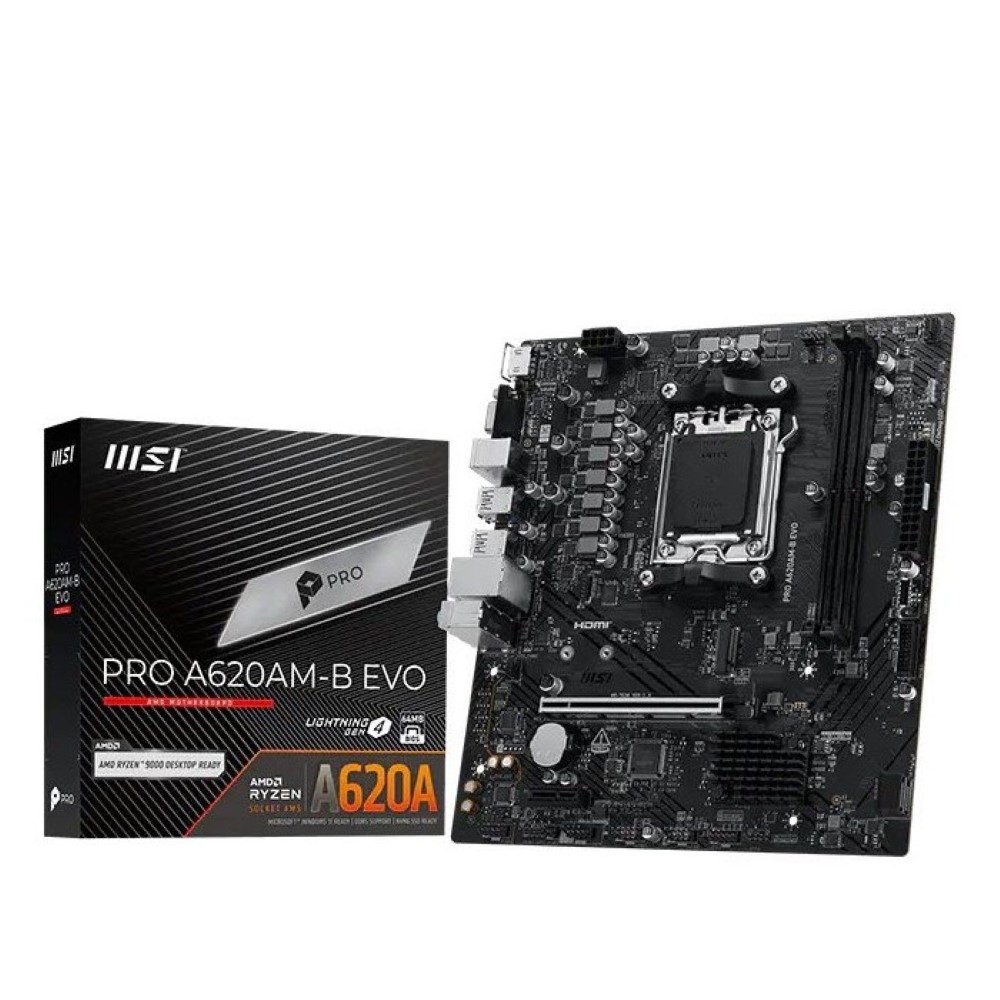 MSI Pro A620AM-B EVO DDR5 AMD AM5 microATX Motherboard