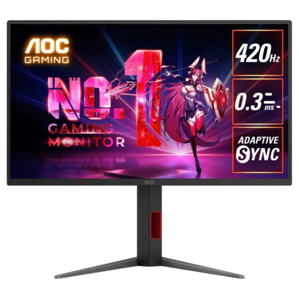 AOC 25G4K 24.5 Inch Gaming Monitor Fast IPS 420Hz 0.3ms FHD Adaptive Sync DisplayHDR 400