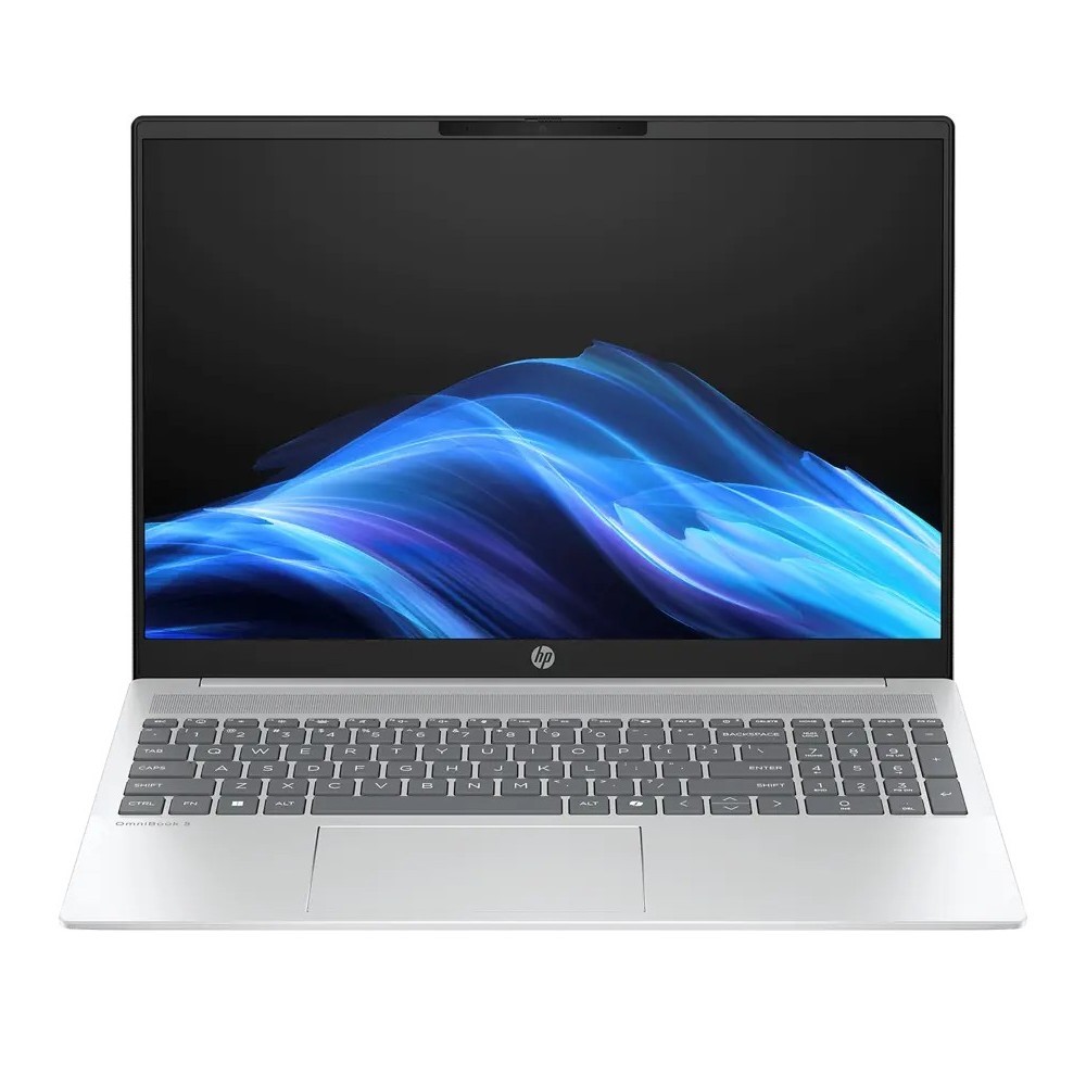 HP OmniBook 5 16-AF1017WM Touchscreen Laptop, Intel Core Ultra 7 255U, 16GB LPDDR5x, 1TB PCIe Gen4 NVMe M.2 SSD, 16 Inch 2K IPS LED 300 Nits, Windows 11 Home, Glacier Silver