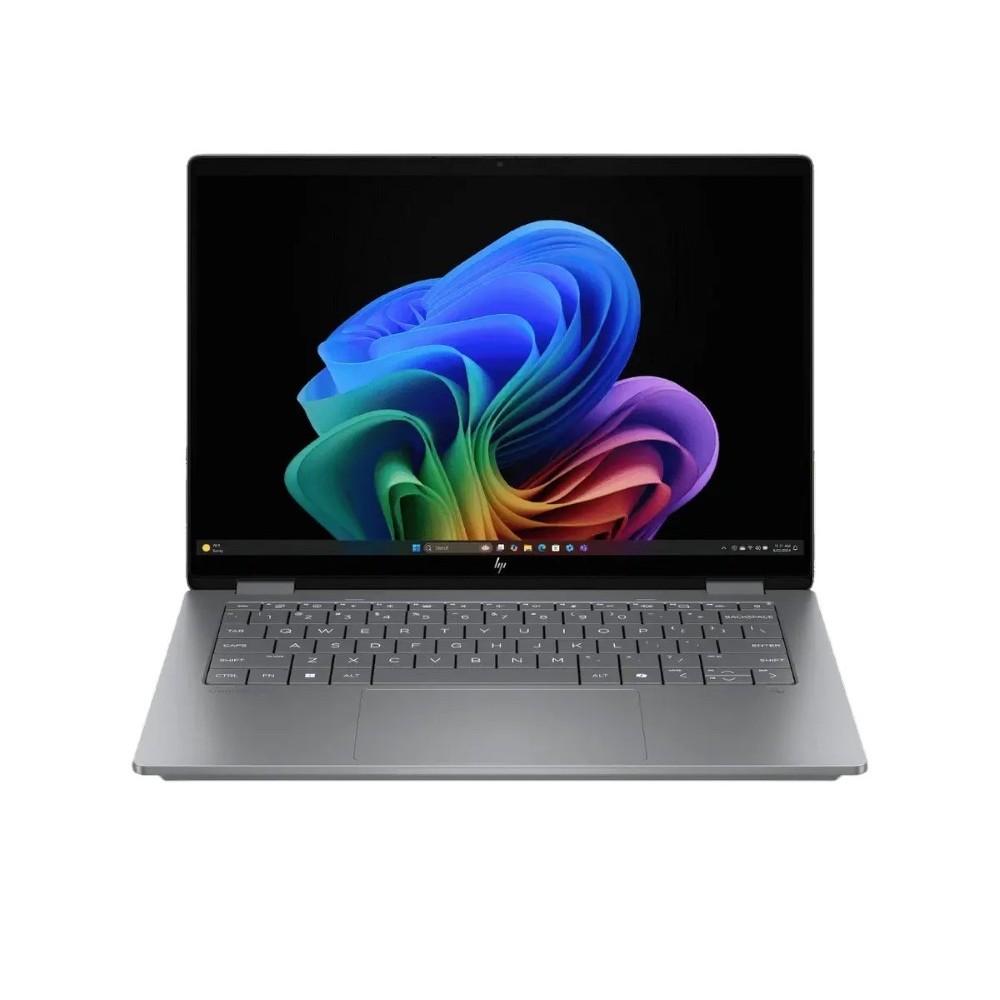 HP OmniBook X Flip 14 FM0096TU Intel Core Ultra 7 256v 16GB 512GB SSD 14 Inch 2k IPS Touchscreen x360 Display Backlit KB Win11 Meteor Silver