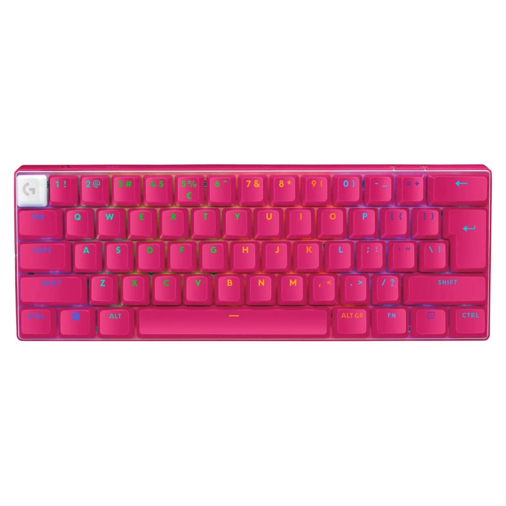 Logitech G Pro X 60 Lightspeed Wireless Gaming Keyboard Magenta (Tactile)