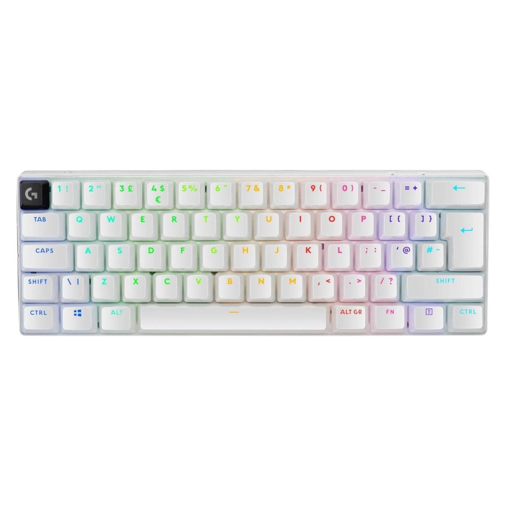Logitech G Pro X 60 Lightspeed Wireless Gaming Keyboard Magenta (White)