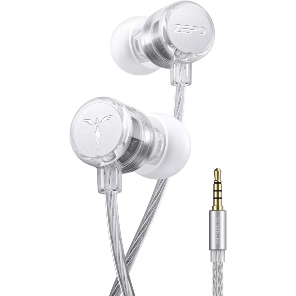 Tanchjim Zero Ultima Entry-Level HiFi Earphones Patented DMT 4 Ultra Driver 1DD in-Ear Headphones Lightweight Wired Gaming Earbuds with Acoustic Labyrinth Rear Chamber - 3.5mm with Mic