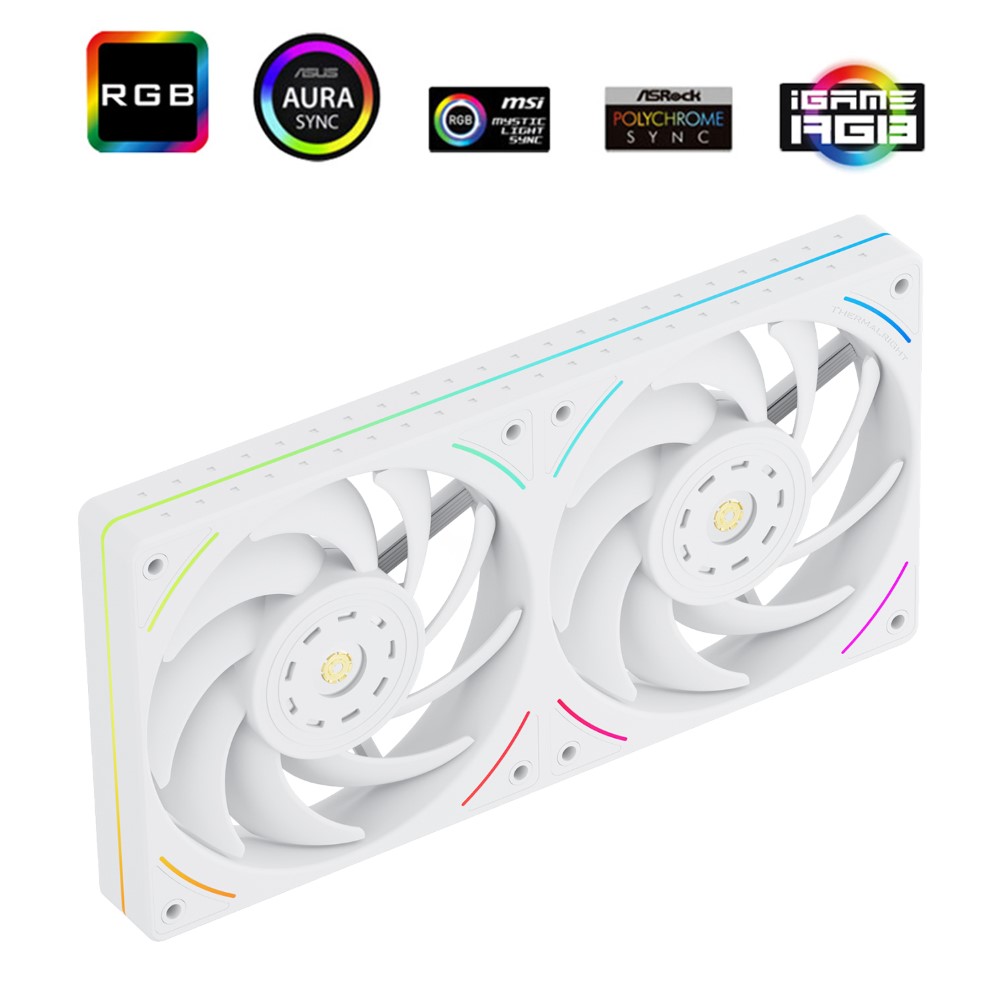 Thermalright TL-UB24W Computer Case Fan 2 IN 1 ARGB 240mm Case Fan - White