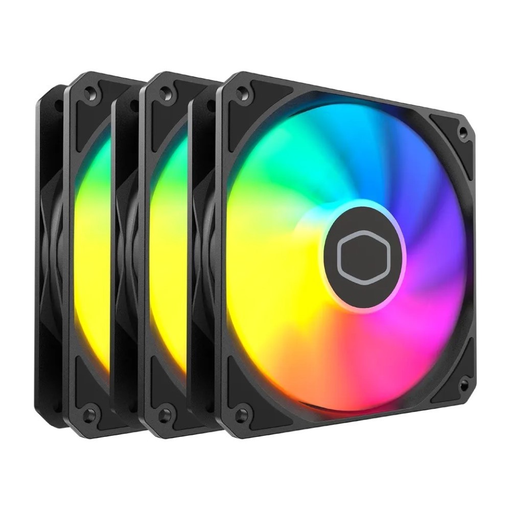 Cooler Master MF120 Lite ARGB 120mm Fan - Black (3-Pack)