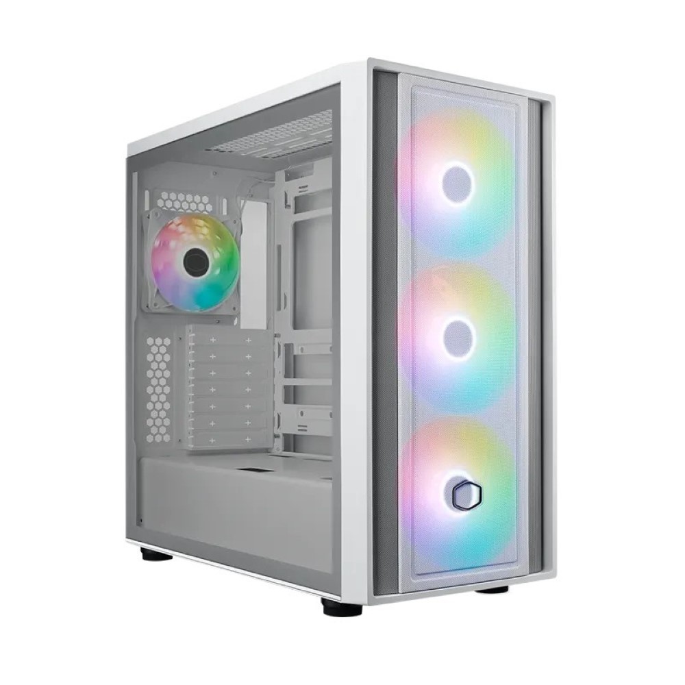 Cooler Master MasterBox 600 ATX Mid-Tower Gaming Case - White