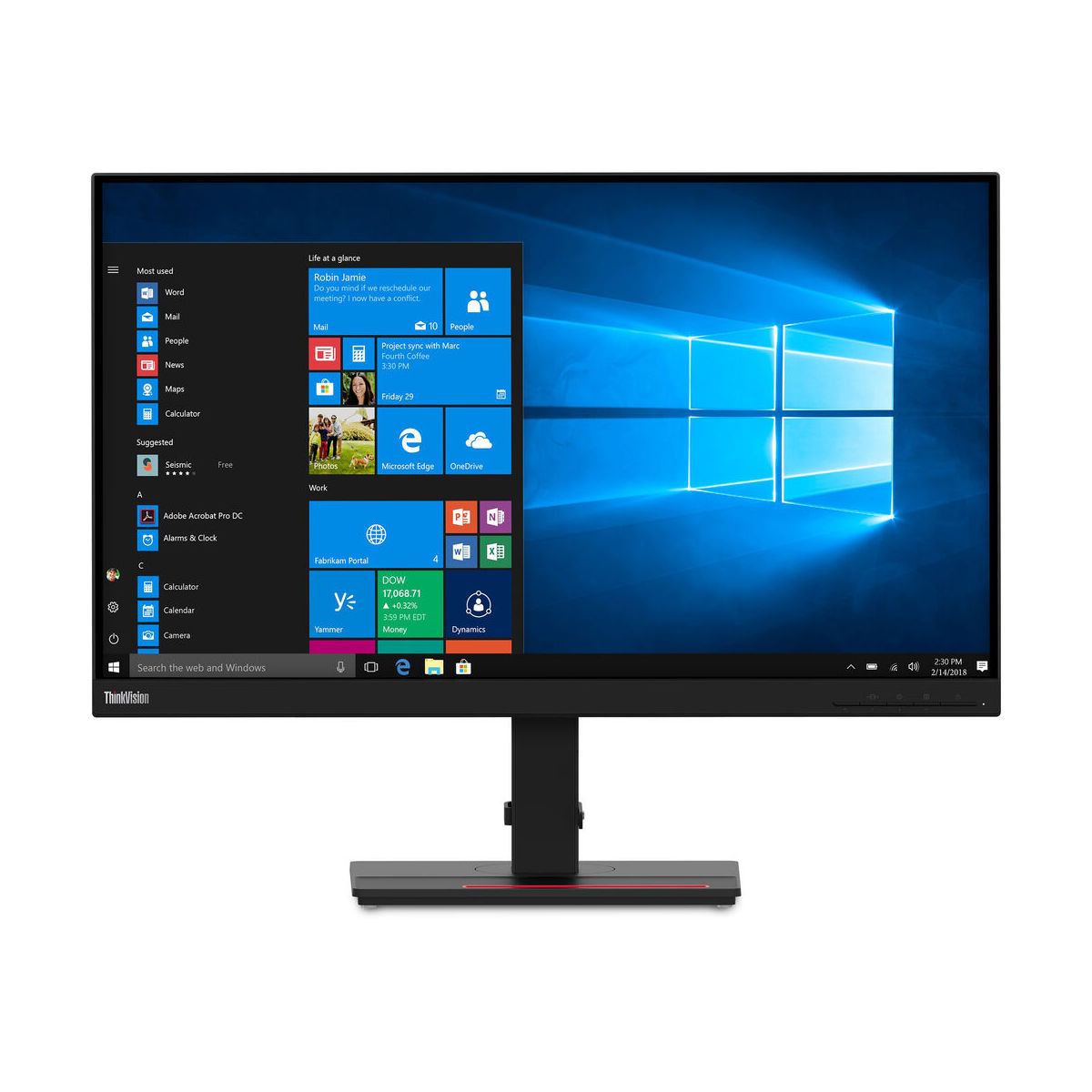 Lenovo ThinkVision T27h-2L 27 Inch 16:9 QHD IPS Monitor (Used)