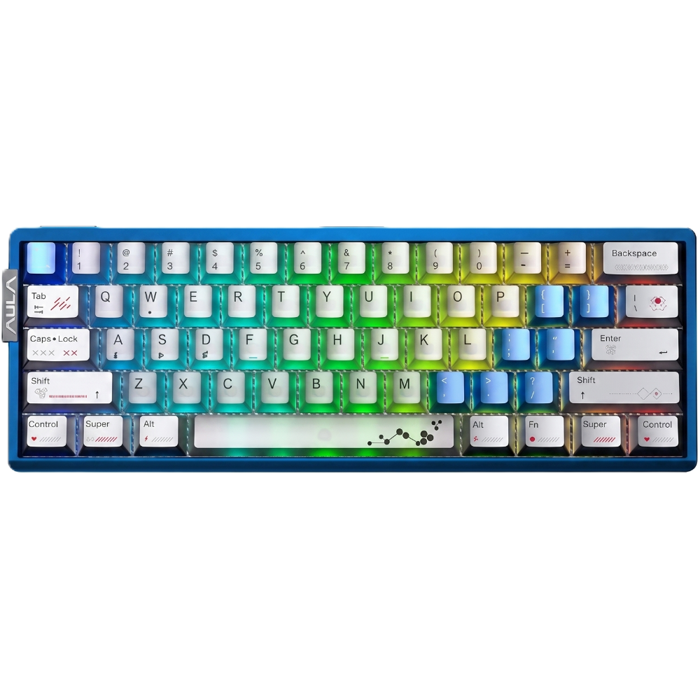 AULA AG60 PRO Wired Hall Effect Magnetic Gaming Keyboard Black Frosted Translucent – Snowglow Switches