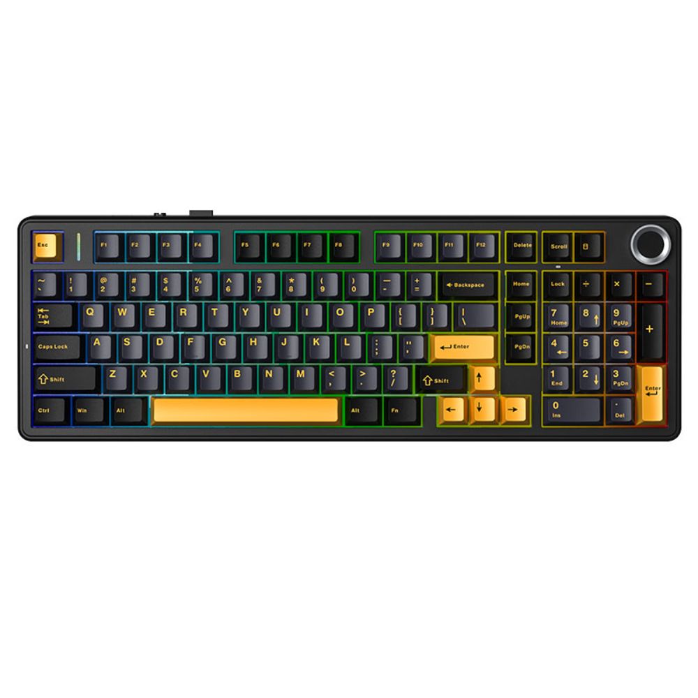 AULA F99 PRO Gasket-Mounted Triple-Mode Mechanical Keyboard Thunder Black Star Vector Switches