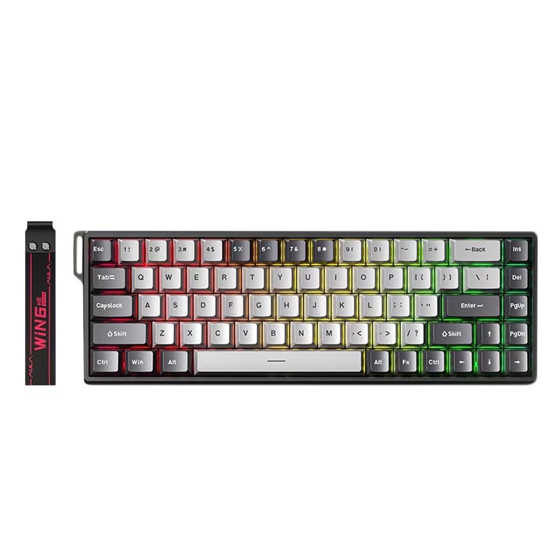 AULA WIN68 HE Pro Wired Magnetic Gaming Keyboard – Grey – Meteor Magnetic Switches