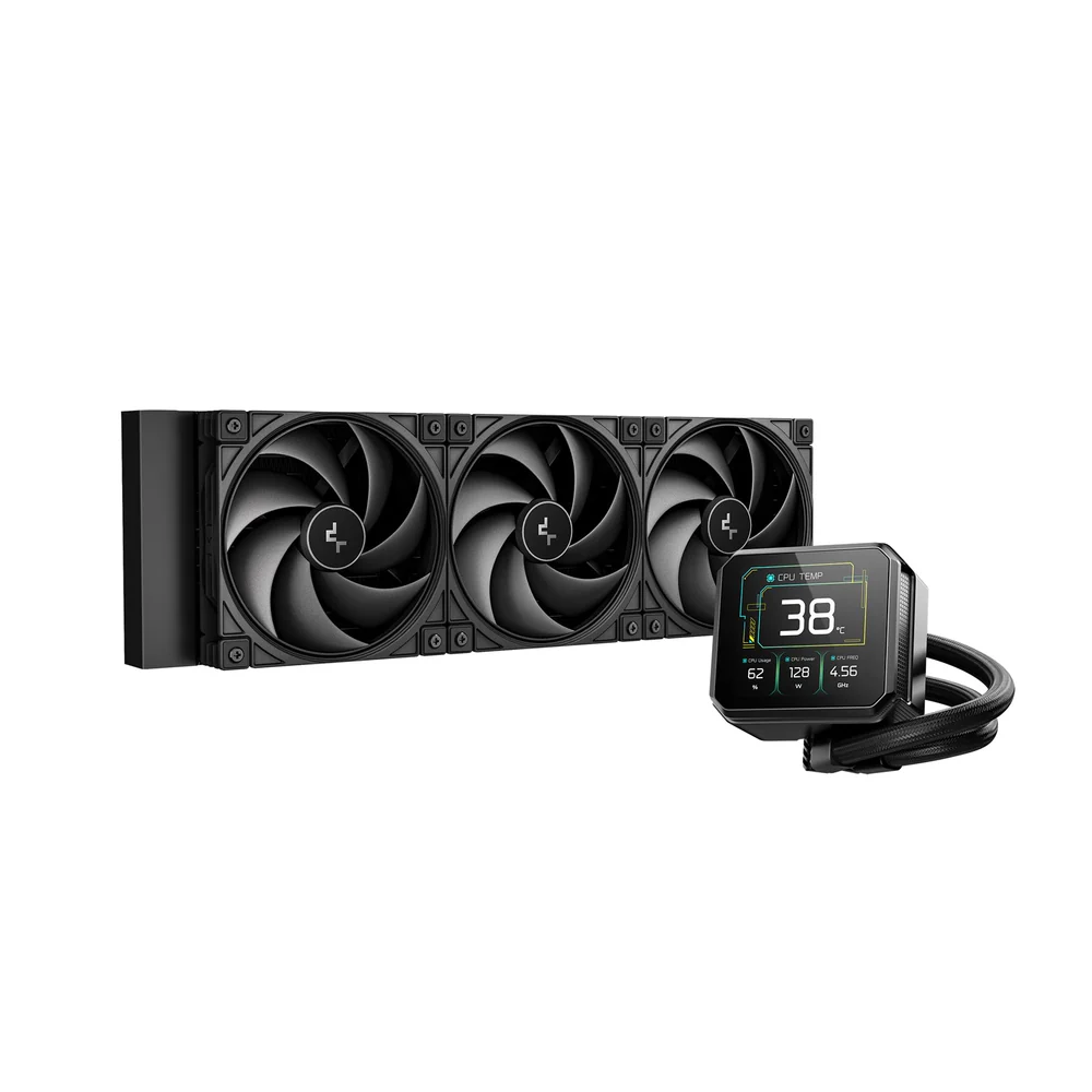 DeepCool SPARTACUS 360 6th Gen 360mm Liquid CPU Cooler – 3.4 480×480 LCD Display, Anti-Leak Technology