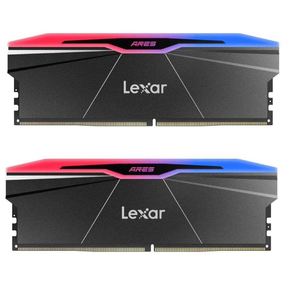 Lexar ARES Gen2 RGB DDR5 32GB Kit (2 x 16GB) 8000MHz Desktop Memory CL38, Intel XMP 3.0, RGB, 1.45V