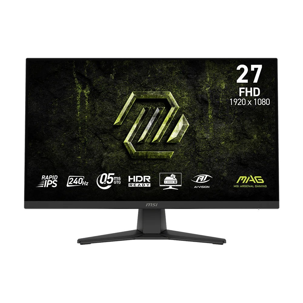 MSI MAG 272F X24 27 Inch FHD (1920x1080) 240Hz 0.5ms GTG Rapid IPS Gaming Monitor with Tilt Adjustment