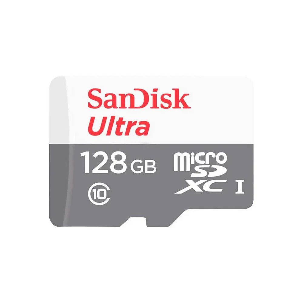SanDisk Ultra 128GB microSDXC UHS-I Memory Card, Class 10, Up to 100MB/s Read Speed, Full HD, A1 App Performance – SDSQUNR-128G-GN6MN