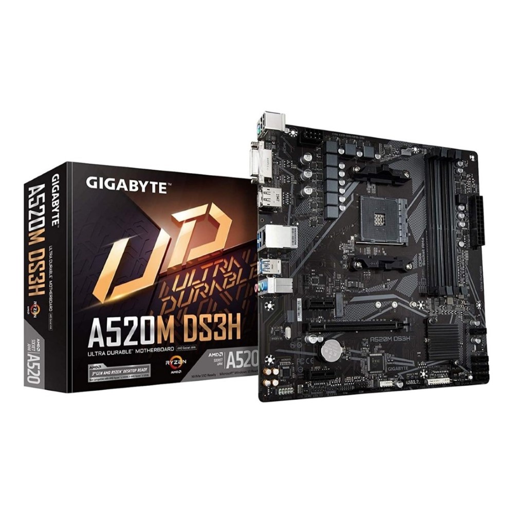 Gigabyte A520M DS3H AMD AM4 MicroATX Motherboard