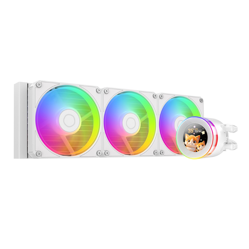 ID-COOLING SL360 V2 Space LCD 360mm AIO CPU Cooler White