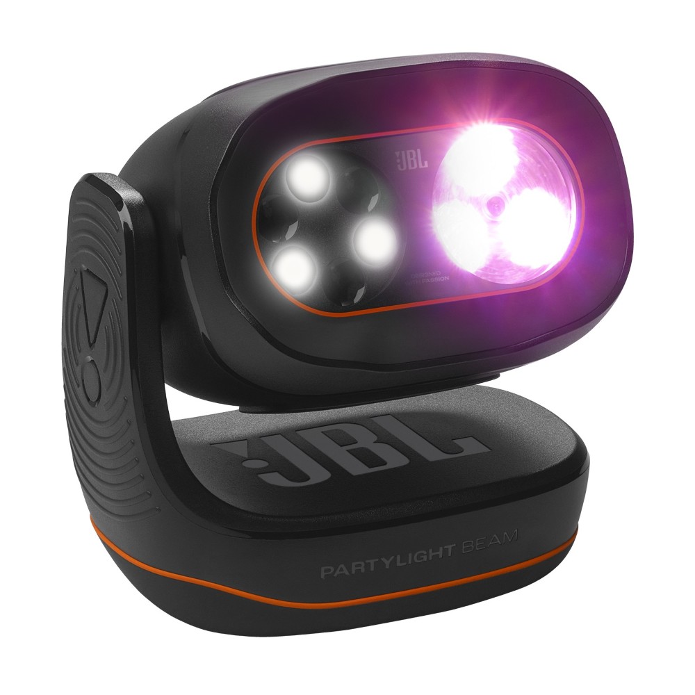 JBL PartyLight Beam Bluetooth Projection Party Light | 20W RGB LED Light Show | Bluetooth 5.3 | Auracast™ | JBL One & PartyBox App | Music Sync