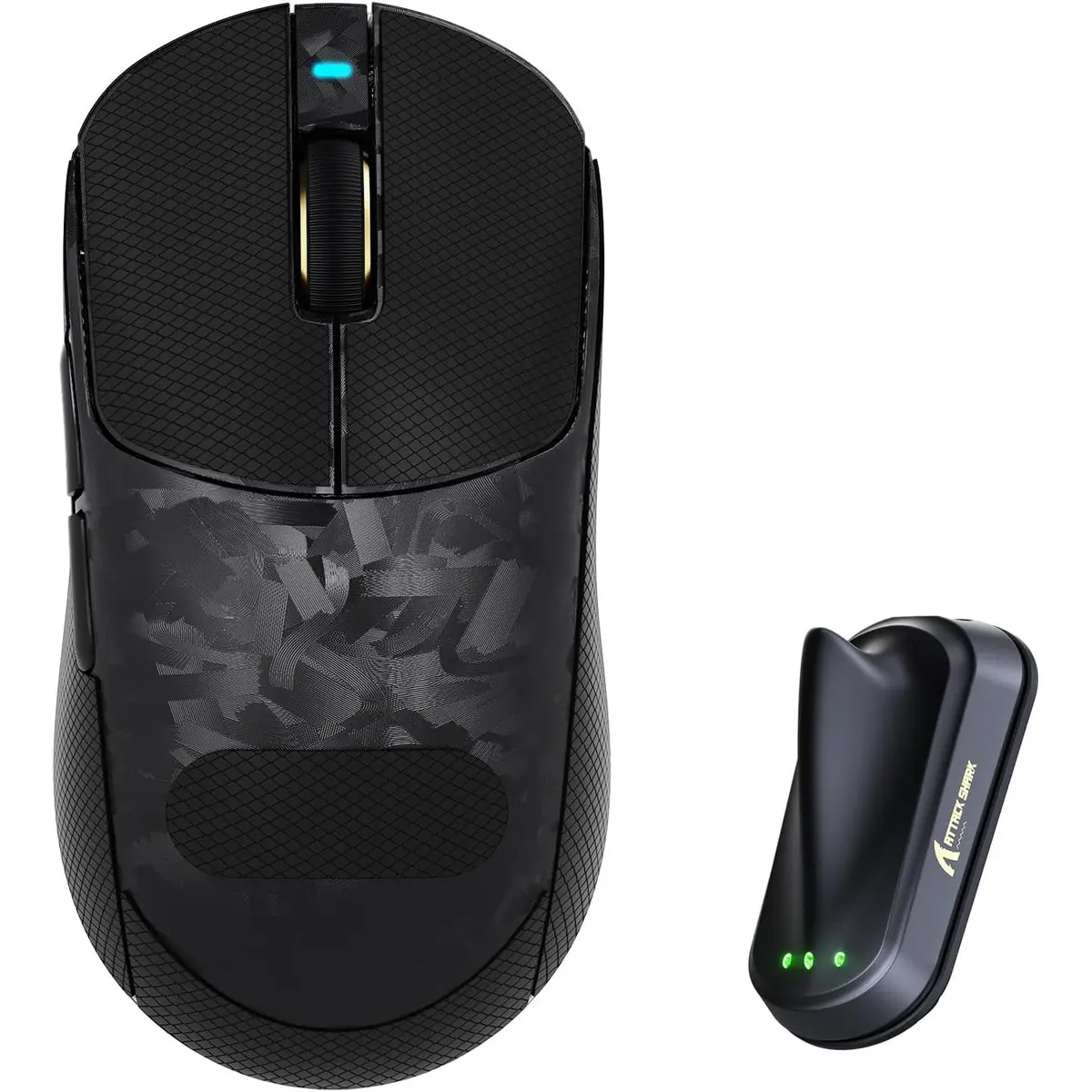 ATTACK SHARK RS3 ULTRA Carbon Fiber Wireless Gaming Mouse Black | PAW3955MAX | 52K DPI | 8K Hz