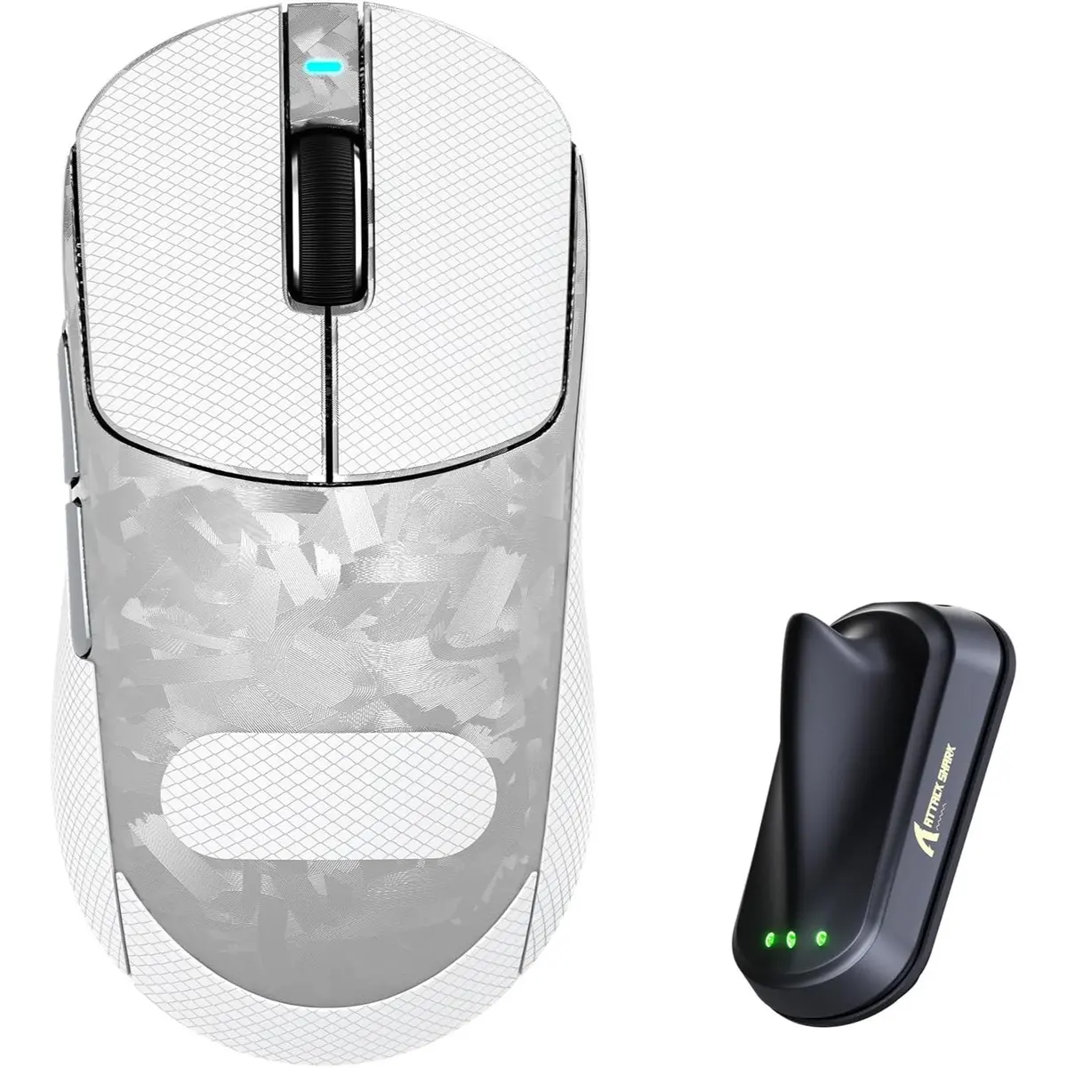 ATTACK SHARK RS3 ULTRA Carbon Fiber Wireless Gaming Mouse White | PAW3955MAX | 52K DPI | 8K Hz