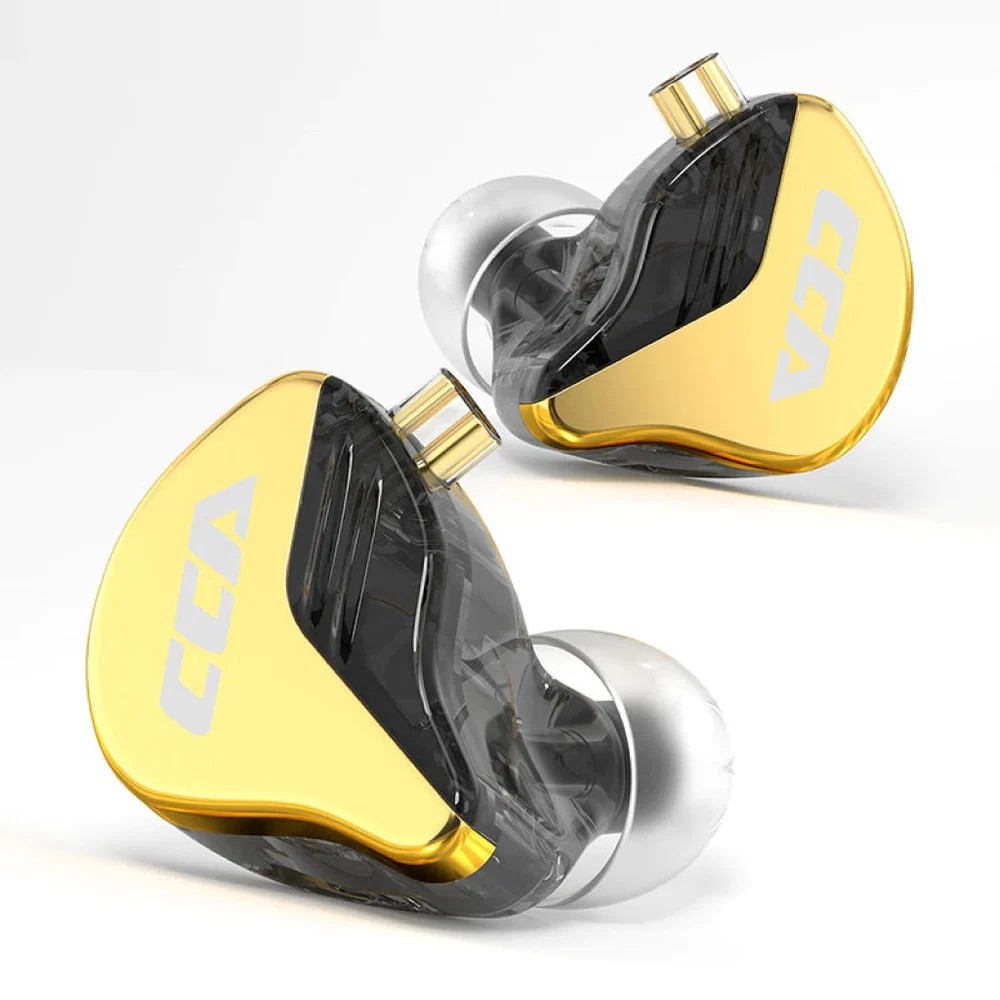 CCA CRA+ (CRA Plus) Wired In-Ear Monitor Upgraded 10mm Dynamic Driver Hi-Res IEM Earphones with HD Mic & 3.5mm Jack