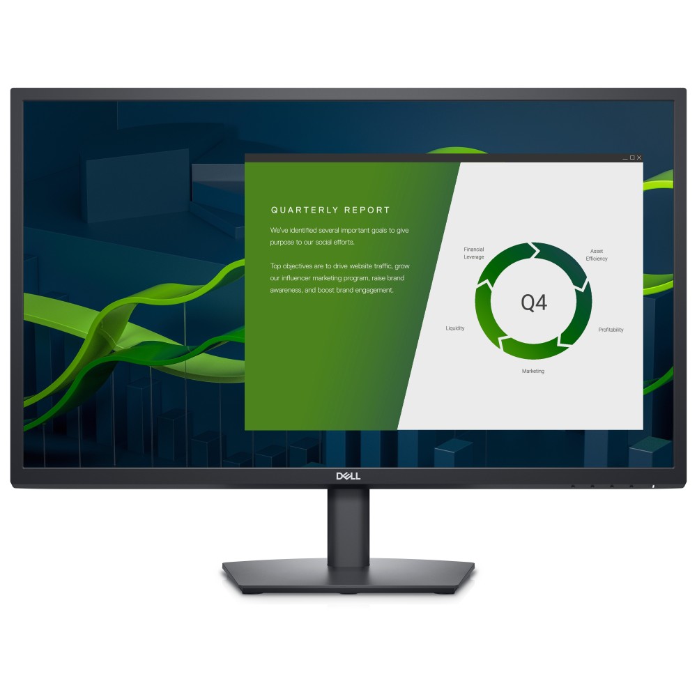 Dell E2722H 27-Inch Full HD IPS Monitor | 1920×1080 | 60Hz | 5ms | DisplayPort | VGA (Used)