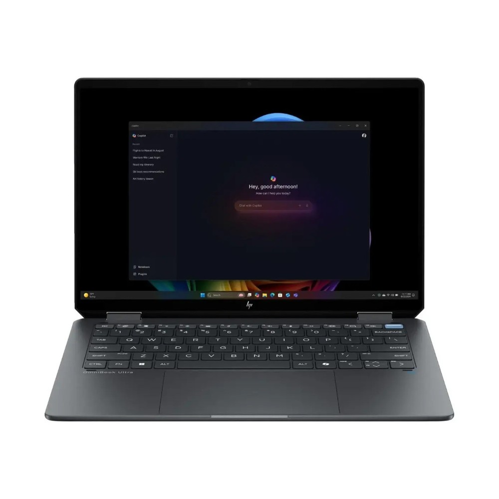 HP OmniBook Ultra Flip 14T-FH000 2-in-1 Laptop, Intel Core Ultra 7 256V, 16GB DDR5, 1TB NVMe SSD, Intel Arc Graphics, 14 Inch 3K OLED Touchscreen, Backlit Keyboard, Fingerprint Reader, Windows 11 – Eclipse Gray
