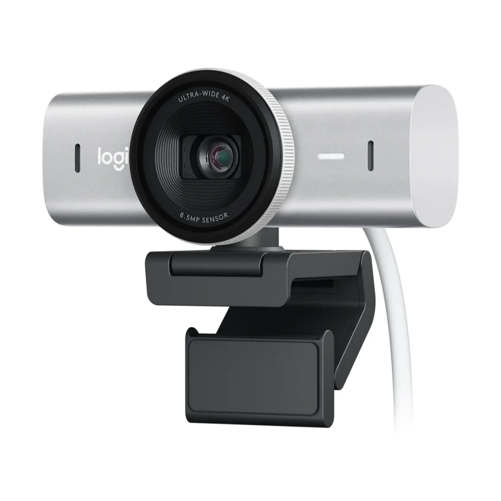 Logitech MX Brio 4K Ultra HD Webcam 960-001550 | 8.5MP Sony STARVIS Sensor | 4K 30fps | 1080p 60fps | RightLight 5 HDR | Dual Beamforming Microphones | 4X Digital Zoom | USB-C