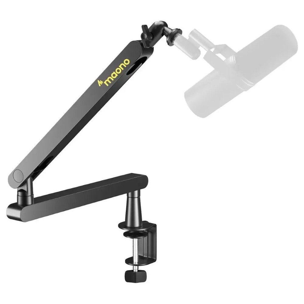 Maono BA92 Low-Profile Microphone Boom Arm | 2kg Load Capacity | 360° Rotation | 3/8 Inch & 5/8 Inch Threads | Cable Management