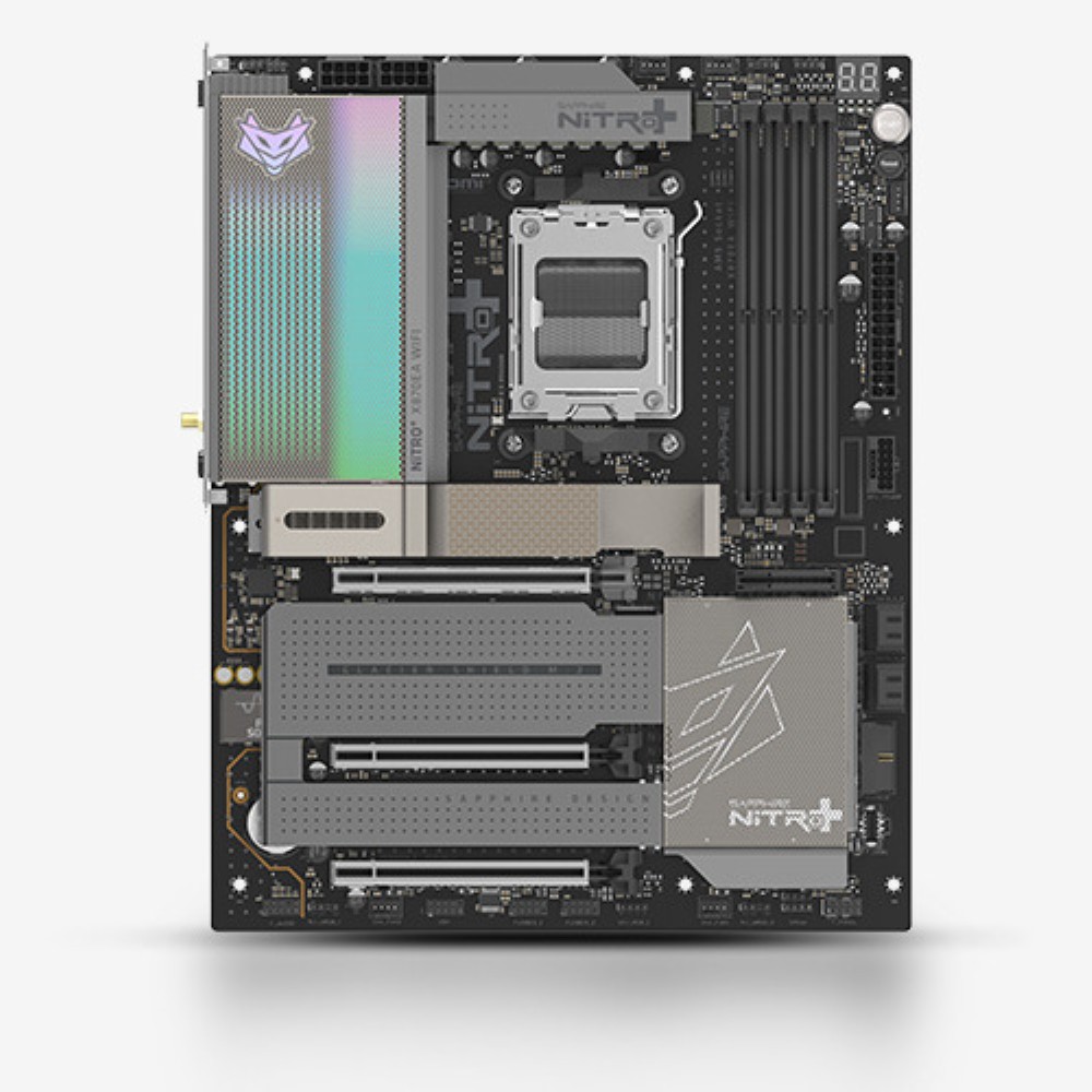 SAPPHIRE NITRO+ X870EA PhantomLink Edition AMD X870E AM5 ATX Motherboard | DDR5 8400+ | PCIe 5.0 | WiFi 7 | 5GbE