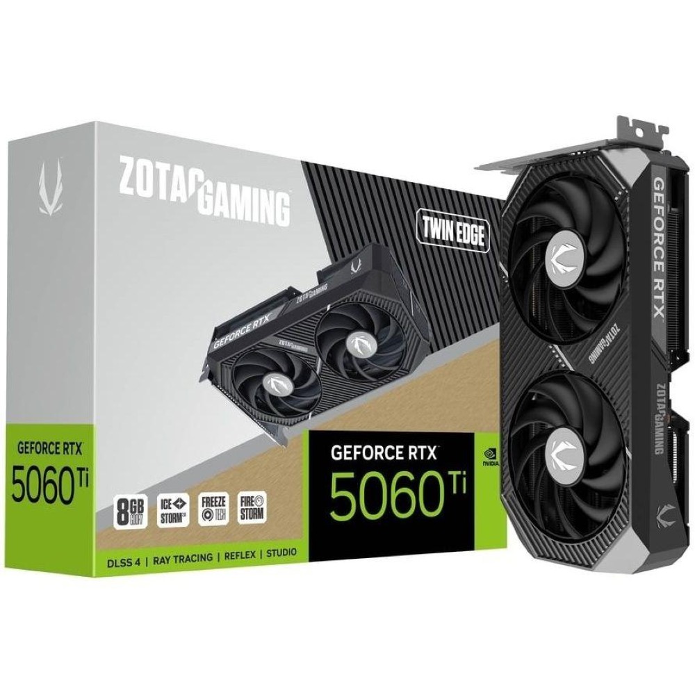 ZOTAC GAMING GeForce RTX 5060 Ti 8GB Twin Edge GDDR7 Graphics Card – Blackwell, DLSS 4, 128-bit, PCIe 5.0