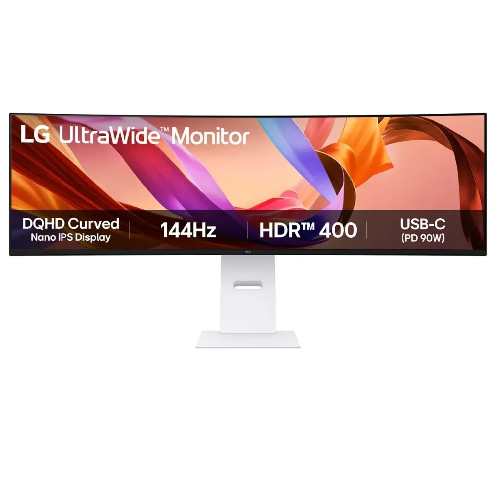 LG 49U950A-W 49-Inch UltraWide Curved Nano IPS Monitor | DQHD 5120×1440 | 144Hz | HDR 400 | USB-C 90W